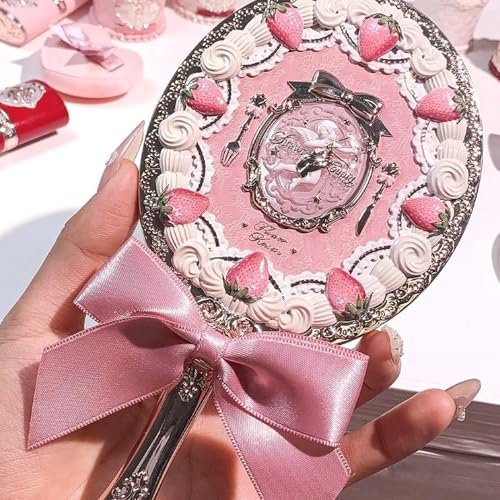 Flower Knows Strawberry Cupid Hand Mirror Pink