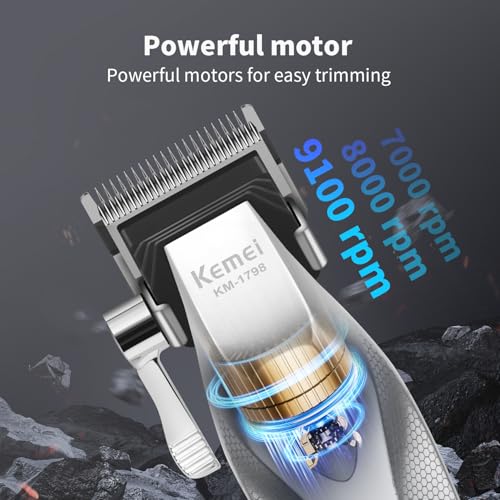 KEMEI KM-1798 Cordless Professional Hair Clipper for Men
