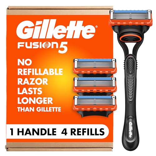 Gillette Fusion5 Men's Razor with 4 Blade Refills