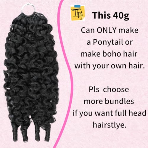 14 Inch Burmese Curly Human Crochet Hair Bundles for Black Women