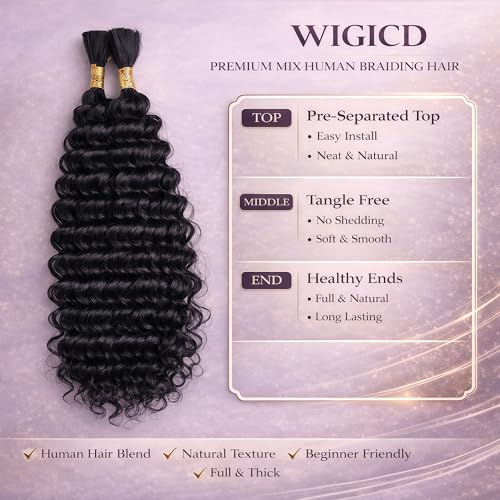 Boho Braiding Hair 20 Inch Deep Wave 2 Pack