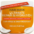 VAO Deep Conditioning Hair Mask - Hydrating Repair Treatment for Damaged Hair with Argan Oil & Shea Butter