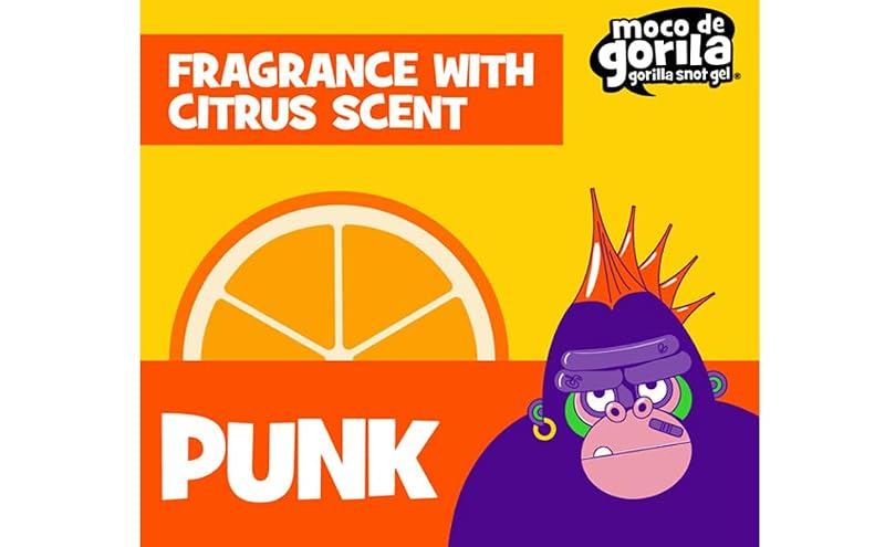 Moco de Gorila Punk Hair Gel - Maximum Hold, Water Reactivable, 3-Pack