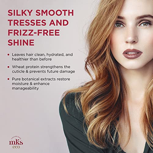 MKS eco Nourish Shampoo - Cleanses, Strengthens & Repairs - Ideal for Fine Hair, Safe for Color Treated Hair - Moroccan Argan Oil, Hemp Seed Oil - Vegan, Cruelty Free