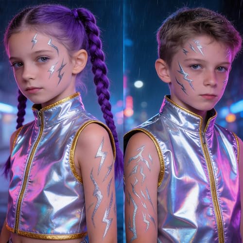 100 Dark Fantasy Temporary Tattoos - Rune & Demon Marks