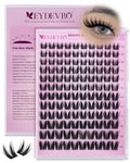 EYDEVRO Bunny Manga Lash Clusters - 120 Pcs Wispy Wet Look Lashes