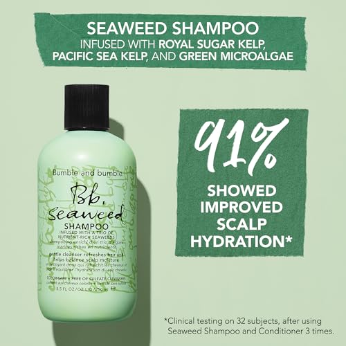 Bumble and bumble. Seaweed Hydrating Shampoo | For Fine-to-Medium Hair or Daily Washer | Anti Frizz, Sulfate-Free, Color Safe + Detangler