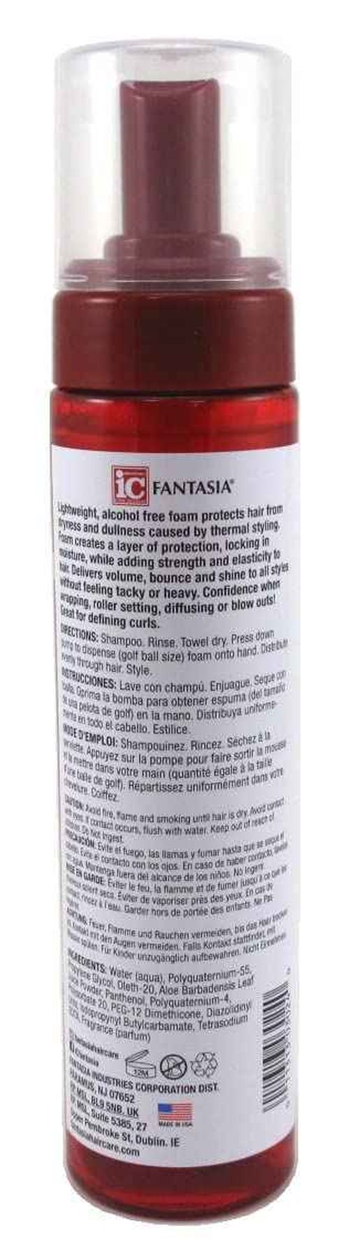 Fantasia Ic Heat Protector Styling Foam Polisher 8.5 Ounce (Pack of 2)