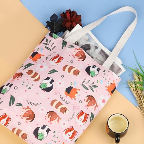 XYANFA Guinea Pig Makeup Bag - Cute Animal Gifts For Girls & Women - Zipper Pouch (Tote Bag)