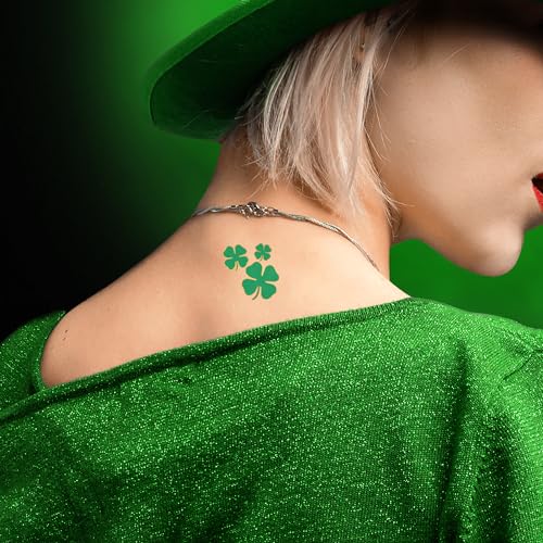 St. Patrick's Day Temporary Tattoos, Pack of 40, Skin Safe