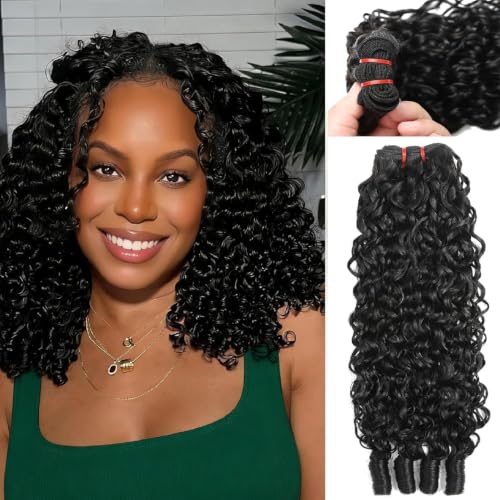 Burmese Curly Human Hair Bundles 3C4A Spiral Texture 12 inch