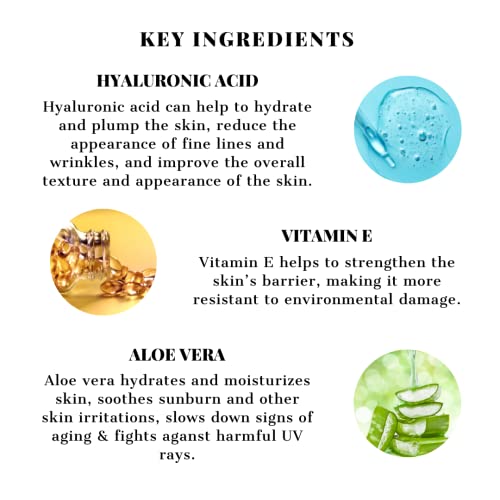 IRIS Moisture Retaining Gel Based Cream, Hydrating Formula with Hyaluronic Acid, Aloe Vera, Vitamin E