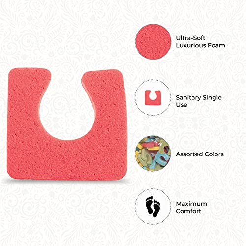 ForPro Foam Toe Separators for Pedicure, 144-Count