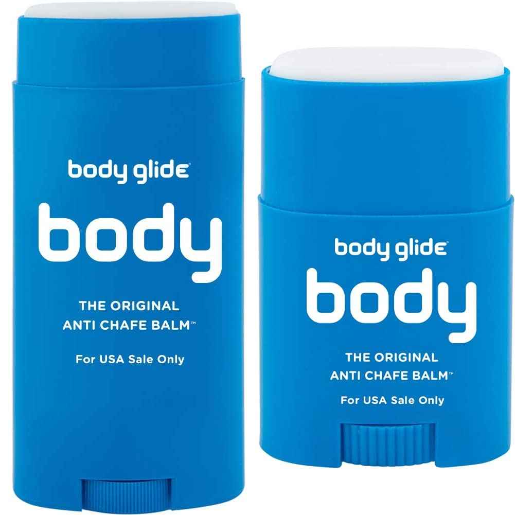 Body Glide Original Anti Chafing Stick Balm (2.5oz) and Body Glide Original Anti Chafing Stick Balm (0.8oz)