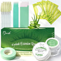 Eyelash Extension Remover Kit - Gentle, Fast Dissolution for Sensitive Eyes, 10g with Brushes & Eye Patches