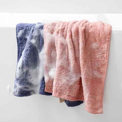 6 Pack 100% Cotton Washcloths Set, Highly Absorbent and Soft Feel Fingertip Towels, 13 x 13 in Quick Dry Face Cloths