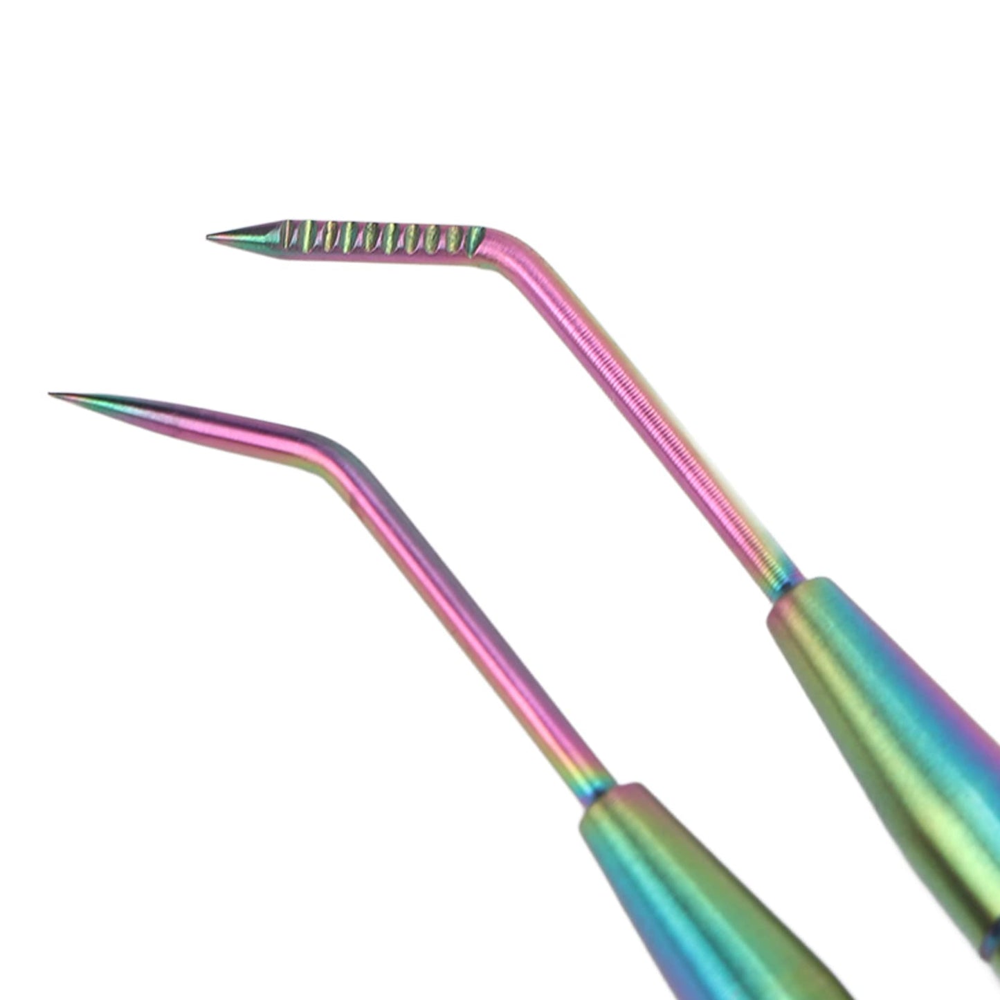 Brrnoo 2 Pieces Eyelash Perm Tool,Lash Separator Tint Tool,Stainless Steel Lash Rods Tool with Comb for Eyelash Eyebrow Perming Tinting Curling Extensions (Colorful)