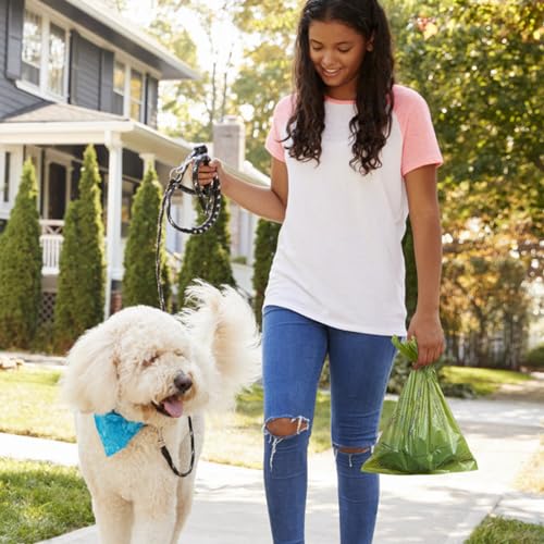 240 Count Lavender Scented 13” x 9” Dog Poop Bags Rolls, Leakproof Strong & Sturdy Poop Bags for Dogs, Dog Bags for Poop, Doggie Cat Poop Bags Cats Litter, Waste Bags Poppy Trash Bags for Doggy Pets