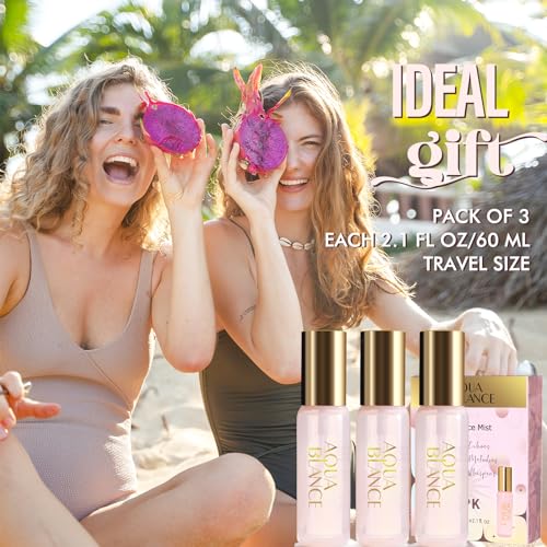 AQUA BLANCE Body Spray for Women, 3-Pack 60ml Gift Set