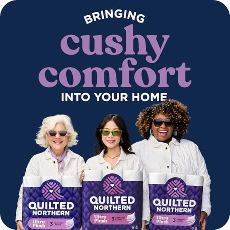 Quilted Northern Ultra Plush Toilet Paper - 6 Mega Rolls, 3-Ply Softness