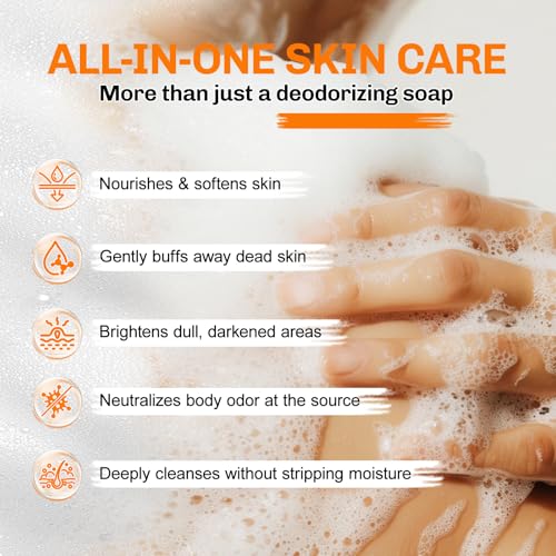 Persimmon Soap Bar for Body Odor Control - 5 Pack