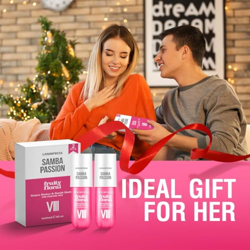2 Pack 6oz Hair Mist & Body Spray for Women - Fruity Floral Perfume