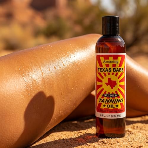 Texas Babe Natural Tanning Oil 8 oz – No Mineral Oil