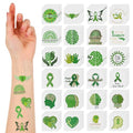 Landhoow 240 Pcs Mental Health Awareness Tattoos Temporary Glitter Face Tattoos Cool Body Sticker Costume Accessory for Adults Party Supplies