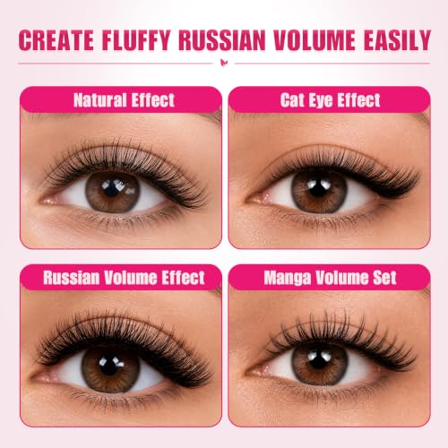 EMEDA 600 Pcs Premade Lash Fans 10D/16D Eyelash Extensions