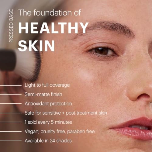 Glo Skin Beauty Pressed Powder Foundation - Golden Light 0.92 oz - Long-Wear, Buildable Coverage, Blurring Finish