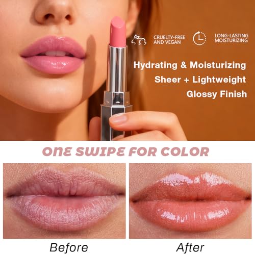 Kaely Honey Tinted Lip Balm Duo - Hydrating Lipstick for Dry Lips