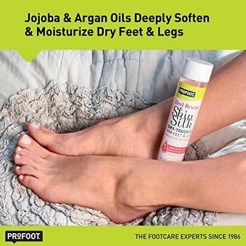 Heal & Rescue Skin Silk Dry-Touch Foot Care & Body Oil, 3.0 Fl Oz 3 Pack, Foot Moisturizer with Jojoba Oil & Argan Oil, Helps Soften & Smooth Dry Feet