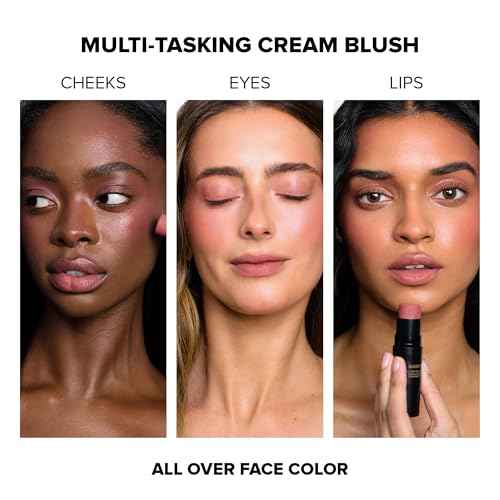 Nudestix Nudies Blush Stick ? 3-in-1 Cream Blush for Cheeks, Eyes & Lips with Built-In Brush | Soft Matte Finish for a Natural Flush