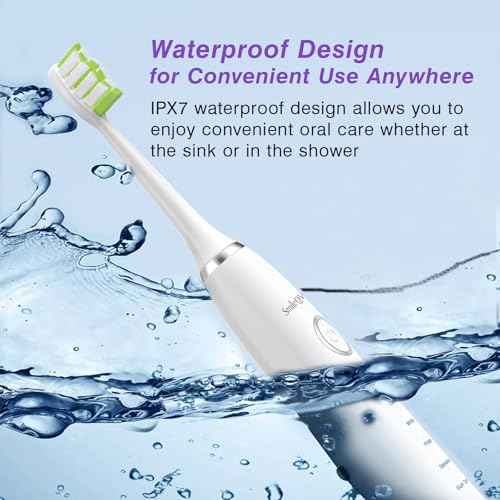 Advanced Sonic Electric Toothbrush with 4 Replacement Heads ? Multiple Modes for Deep Clean