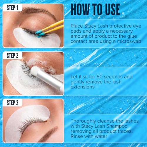 Eyelash Extension Remover Gel - Fast Dissolution Lash Glue Remover for Lash Extensions - 0.51 Fl Oz