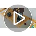 Expandable Bamboo Bathtub Caddy Tray - Fits 29.5-43 in
