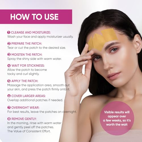 Facial Wrinkle Patches: Anti Wrinkle Facial Patches overnight- Forehead Wrinkles Treatment