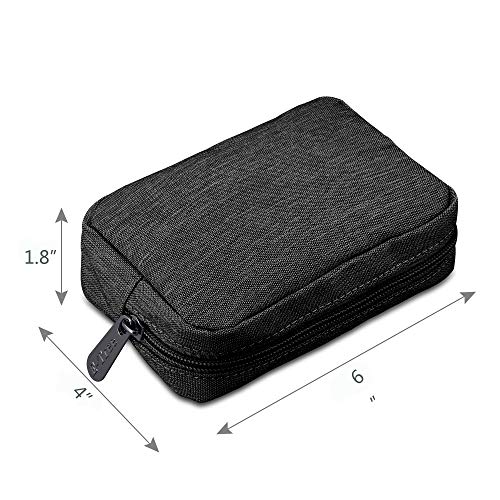 Small Makeup Pouch Organizer Bag 4x6 inch Black