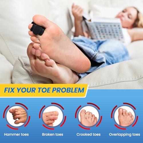 Hammer Toe Straightener Splint Corrector - 2 Pack