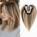 Starluck Hair Topper for Women - 100% Remy Human Hair, 12" Ash Blonde