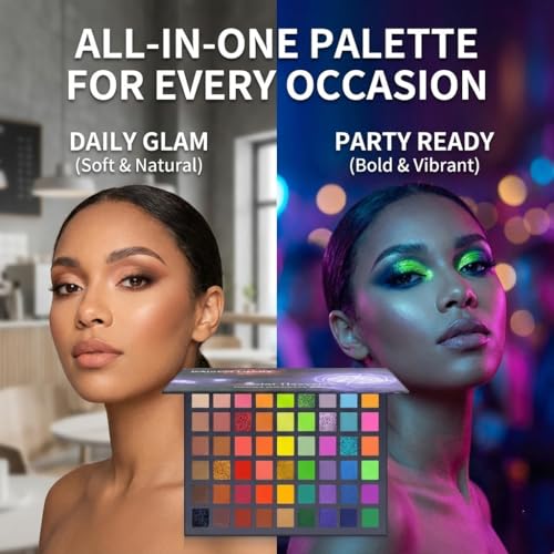 54 Color Eyeshadow Palette - Matte & Shimmer Makeup