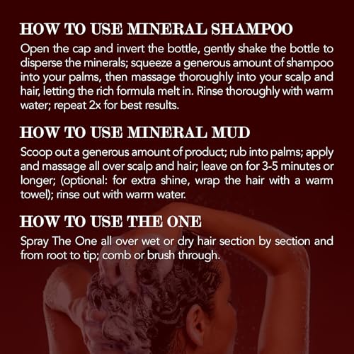 Mineral Hair Care Kit – Shampoo, Mud & Treatments