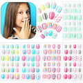 120 Pieces Kids Press On Nails - 5 Designs Full Cover