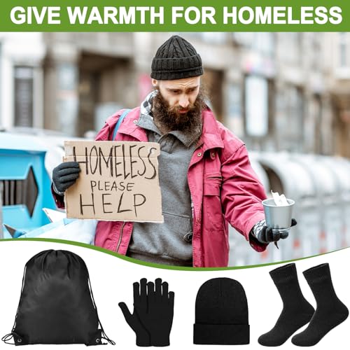 Coume 24-Set Homeless Care Package Winter Hygiene Kit Bulk