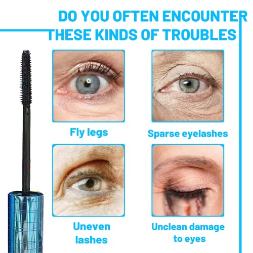 Mascara for Women 60+ | Waterproof, Hypoallergenic, Volumizing (2 Pack)