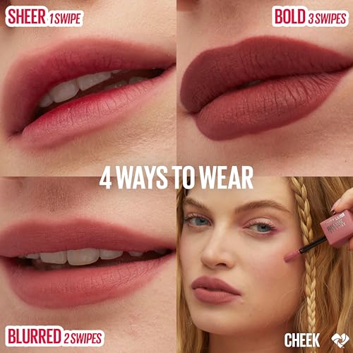 Maybelline Super Stay Teddy Lip Tint, 12-Hour Matte
