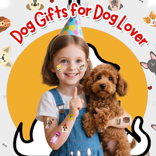 216PCS Dog Meme Temporary Tattoos, Pre-Cut Funny Dogs Party Tattoo Stickers Birthday Decorations Supplies Party Favors, School Rewards Gifts Idea for Boys Girls