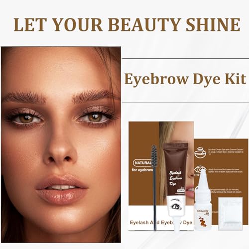 Eyelash & Eyebrow Tint Kit - Professional Color, Waterproof