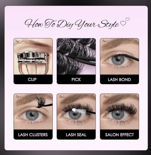 Wispy Lash Clusters 10-18mm 144pcs - DIY Eyelash Extensions