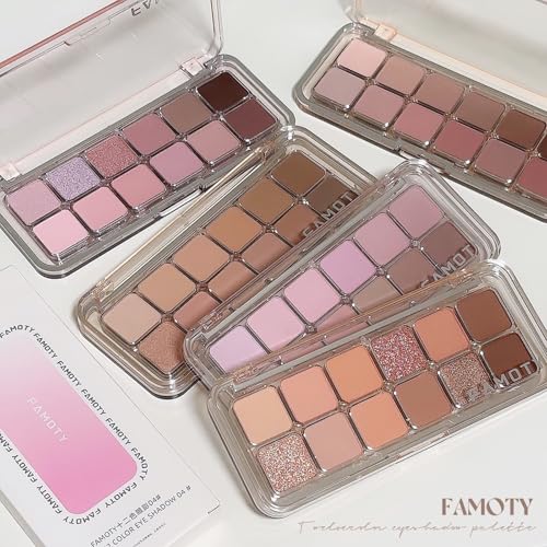 12-Color Eyeshadow Palette - Nude Matte & Satin Finish
